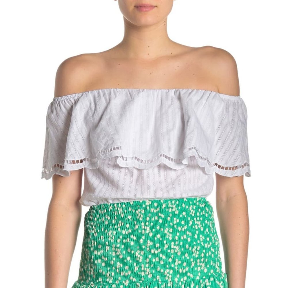 Lush Scalloped Popover Shirt size S